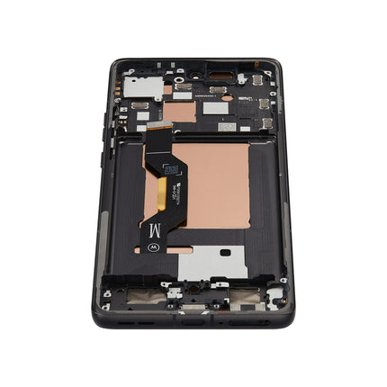 For Motorola Edge 50  OLED assembly With Frame Black Premium OEM (SKU:1562860)