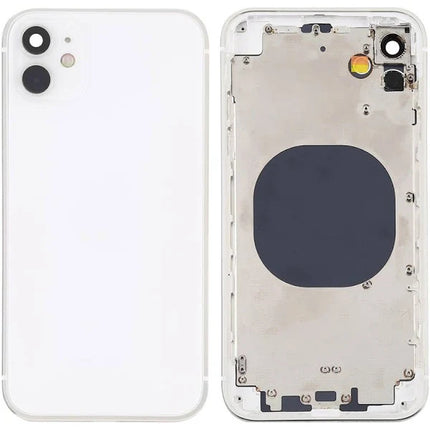 For iPhone 12 Mini | Back Cover Assembly with small parts(No Logo) | White(Aftermarket Plus)