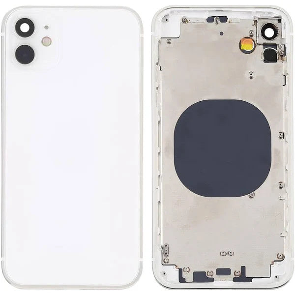 For iPhone 12 Mini | Back Cover Assembly with small parts(No Logo) | White(Aftermarket Plus)
