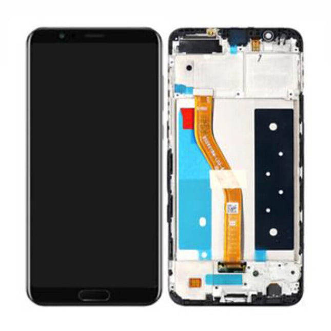 For Honor View 10 LCD Assembly With Frame/Finger Print Function Black(Refurbished)(SKU:1476883)