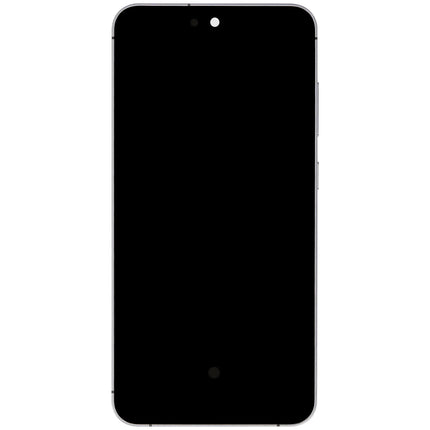 For Samsung Galaxy S24 FE 5G OLED assembly with Frame Silver (Refurbished)(SKU:1565601)