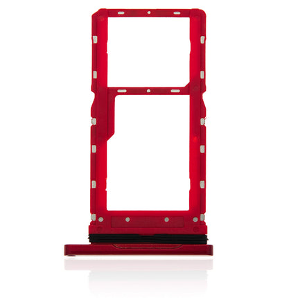 For Motorola G8 Play Sim Card Tray/Dual Sim Card Red(Premium OEM)(SKU:1477020)