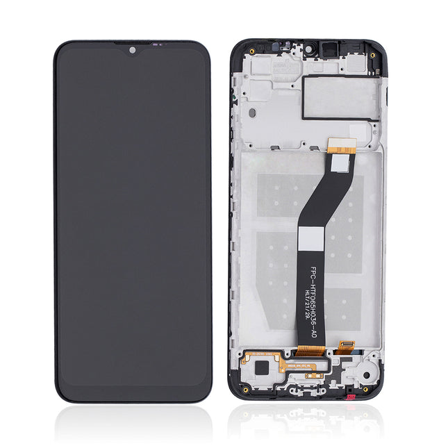 For Motorola G8 Power Lite/common Version | LCD Assembly with Frame | Black(Refurbished)