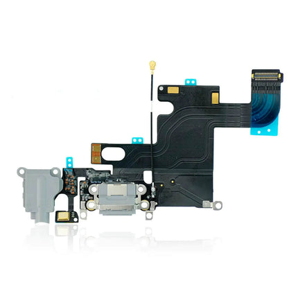 For iPhone 6 | Charge Port Flex Cable/Earphone Flex Cable | White(Refurbished)
