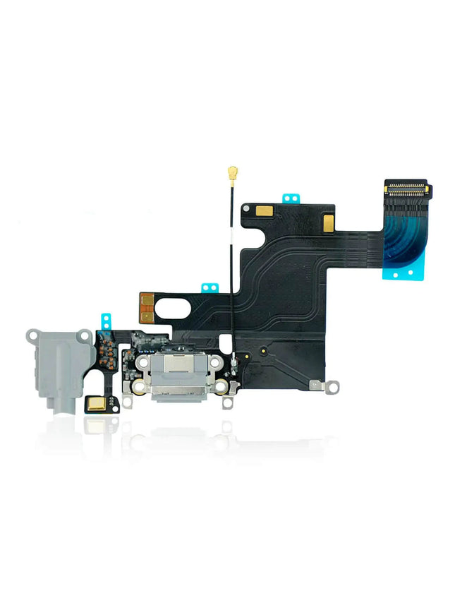 For iPhone 6 | Charge Port Flex Cable/Earphone Flex Cable | White(Refurbished)