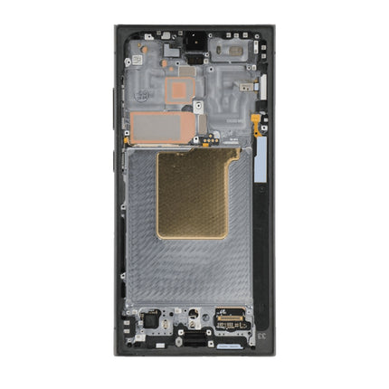 For Samsung Galaxy S24 Ultra OLED assembly with Frame /Small display window/F version 5G Black (SKU:1565208)