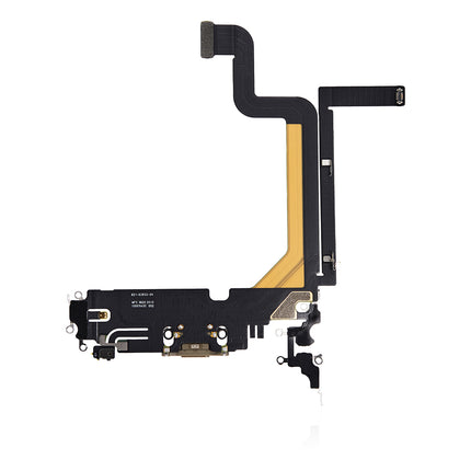 For iPhone 14 pro max Charge Port Flex Cable Gold(Premium OEM)(SKU:1500546)