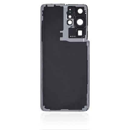 For Samsung Galaxy S21 Ultra Back Cover With Camera Cover(No Logo) Black(Aftermarket Plus)(SKU:1476060)