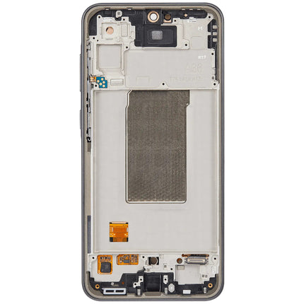 For Samsung Galaxy A36 5G OLED assembly with Frame Black (Aftermarket Plus) (SKU:1564479)
