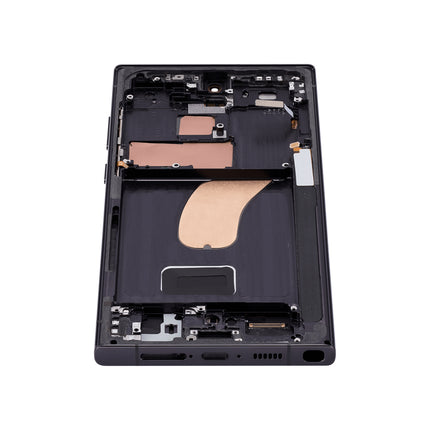 For Samsung Galaxy S23 UltraU version OLED Assembly With frame / black /Big display window (Aftermarket Plus)(SKU:1557417)