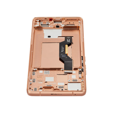 For Motorola Edge 50 5G OLED assembly With Frame Orange Premium OEM (SKU:1563100)
