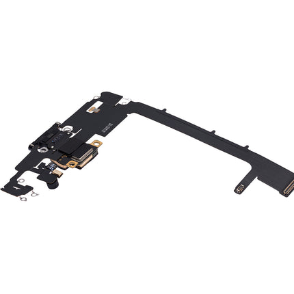 For iPhone 11 Pro Max Charge Port Flex Cable/With IC Black (Refurbished)***DE Warehouse***(SKU:1530806)