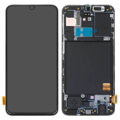 For Samsung Galaxy A40s | LCD Assembly with Frame | Black(Refurbished)