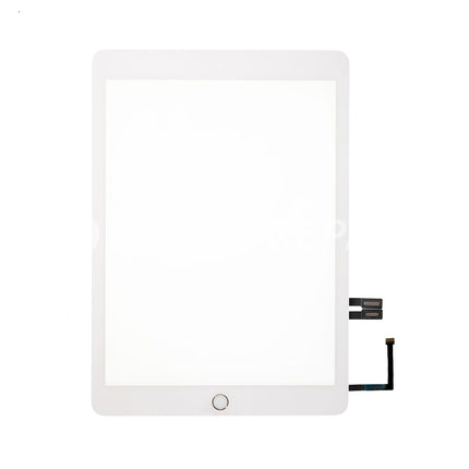 For iPad 6/Air 2018|Touch with home button/camera bracket/adhesive | White (Aftermarket Plus)