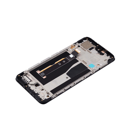 For Motorola G84 5G OLED assembly With Frame Black (Refurbished)(SKU:1531444)