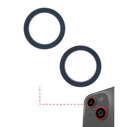 For iPhone 13 Mini | Back camera ring/2pcs | Black(Premium OEM)