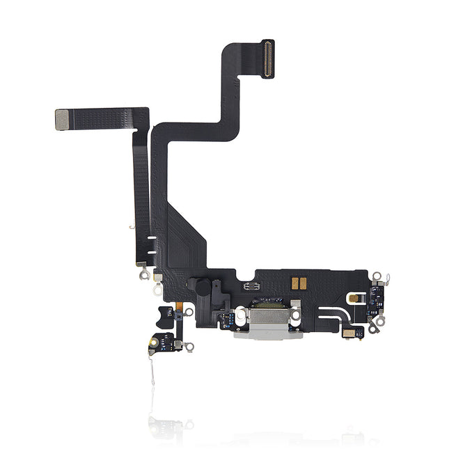 For iPhone14 pro Charge Port Flex Cable | Silver (Refurbished)