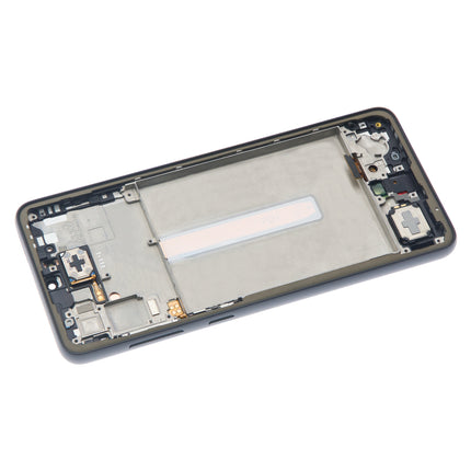 For Samsung Galaxy A33 5G / OLED assembly With frame / black  (Refurbished)(SKU:1554807)