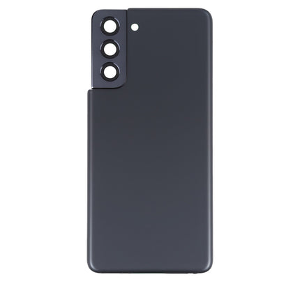For Samsung Galaxy S21 Back Cover With Camera Cover(No Logo) Black(Aftermarket Plus)(SKU:1482759)