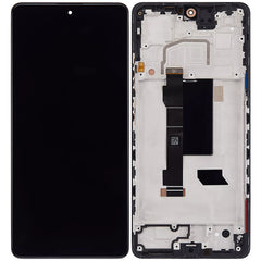 For Xiaomi Redmi Note 12 Pro 4G OLED Assembly With Frame Black (Aftermarket Plus)(SKU:1528922)