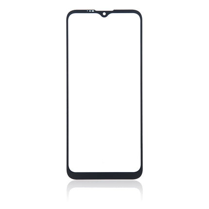 For Motorola G8 Power Lite Front Glass Lens With OCA Black(Aftermarket Plus)(SKU:1494490)