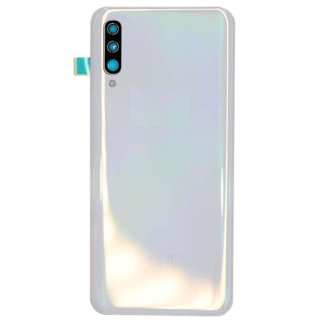 For Samsung Galaxy A50/A505 | Back Cover With Camera Cover(No Logo) | White(Aftermarket Plus)