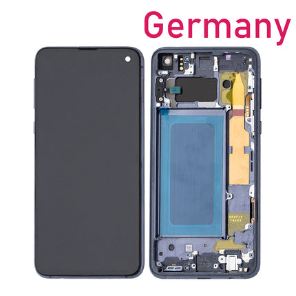 For Samsung Galaxy S10e/G970 LCD OLED Assembly With Frame | Black (Refurbished)***DE Warehouse***