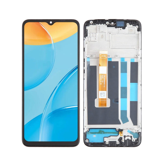 For OPPO A15 | LCD Assembly With Frame | Black(Refurbished)