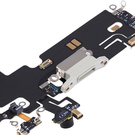 For iPhone 13 pro Charge Port Flex Cable Silver (Aftermarket Plus)(SKU:1499656)