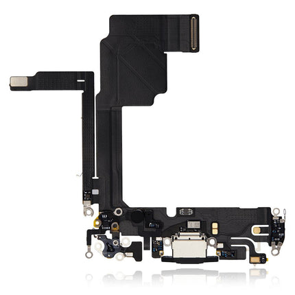 For iPhone 15 Pro Charge Port Flex Cable | Black (Refurbished)