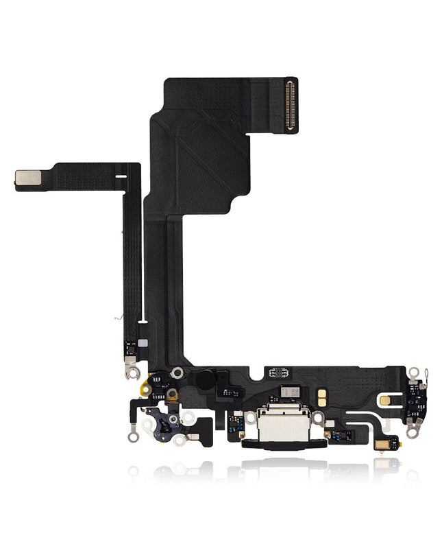For iPhone 15 Pro Charge Port Flex Cable | Black (Refurbished)