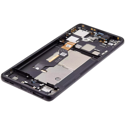 For Motorola Edge 50 pro OLED assembly With Frame Black Premium OEM (SKU:1563099)