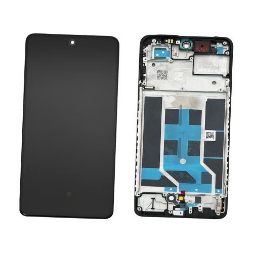 For OnePlus Nord CE4 Lite 5G / OLED assembly With frame / black  (Refurbished)(SKU:1562383)