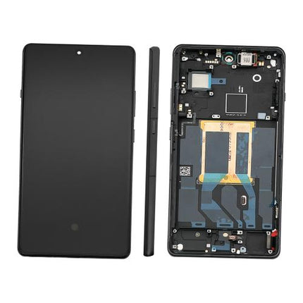 For OnePlus 12R / OLED assembly With frame / black  (Refurbished)(SKU:1562382)