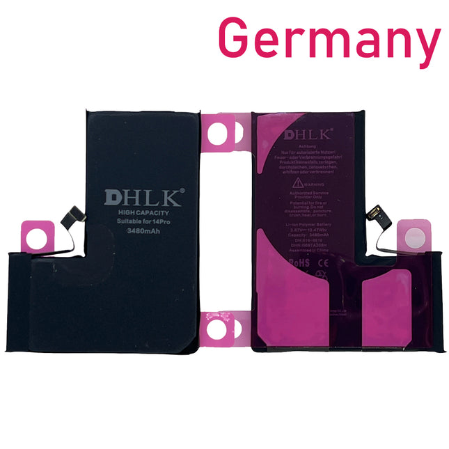DHLK for iPhone 14 Pro | Battery with sticker High Capacity 3480 mAh ***DE warehouse***