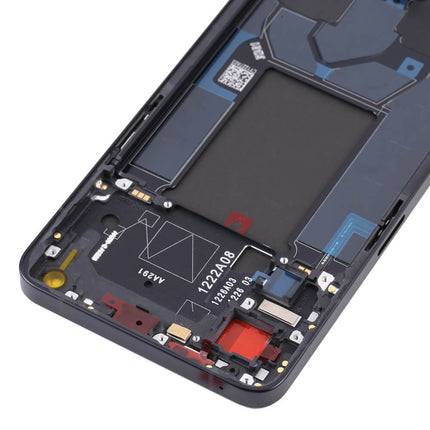 For OPPO Reno7 5G OLED assembly With Frame Black(Refurbished)(SKU:1498607)