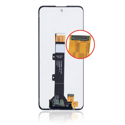 For Motorola E40 / E30 LCD Assembly Black(Refurbished)(SKU:1494871)