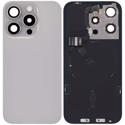 For iPhone 15 Pro Lens for back cover With bracket and back camera lens / Magnetic | Gray (Aftermarket Plus)