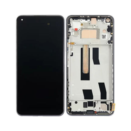 For Xiaomi Xiaomi 11 Lite 5G LCD Assembly With Frame/Xiaomi 11 Lite 5G NE | Black ( Premium OEM )