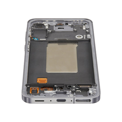 For Samsung Galaxy A56 5G OLED assembly with Frame Black (Aftermarket Plus)(SKU:1564480)