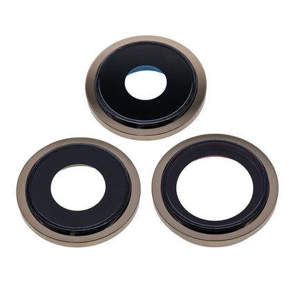 For iPhone 13 pro/13 Pro Max Camera Lens With Frame/Sticker Gold(Premium OEM)(SKU:1479097)