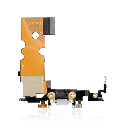 For iPhone 8 / SE(2020) Charge Port Flex Cable White (Refurbished)***DE Warehouse***(SKU:1530801)