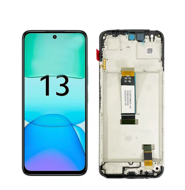 For Xiaomi Redmi 13 LCD Assembly With Frame | Black (Premium OEM)