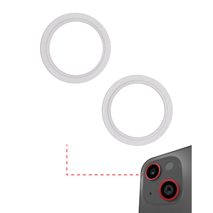 For iPhone 13 | Back camera ring/2pcs | White(Premium OEM)
