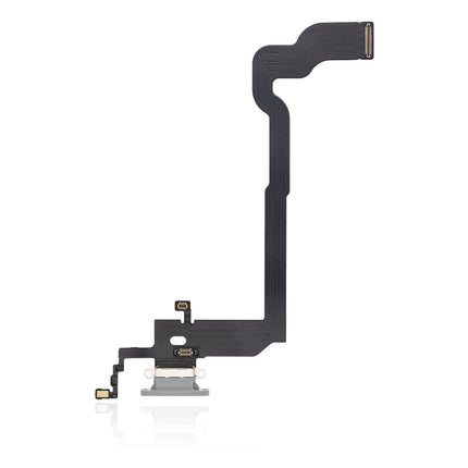 For iPhone X Charge Port Flex Cable White (Refurbished)***DE Warehouse***(SKU:1530787)