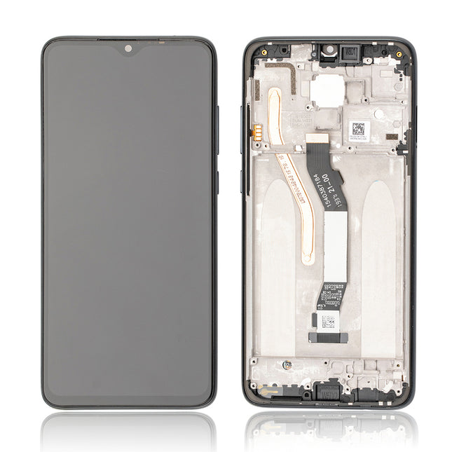 For Xiaomi Redmi Note 8 Pro | LCD Assembly With Frame/Single Card | Silver(Refurbished)