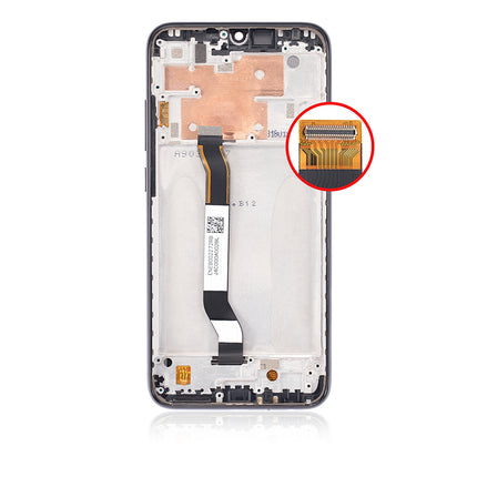 For Xiaomi Redmi Note 8 LCD Assembly With Frame Black(Refurbished)(SKU:1155656)