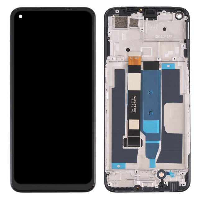 For OPPO Reno8 LCD Assembly With Frame/5G | Black ( Aftermarket Plus )