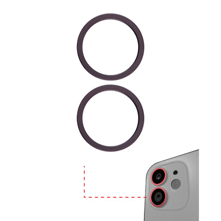 For iPhone 11 | Back camera ring/2pcs | Black(Premium OEM)
