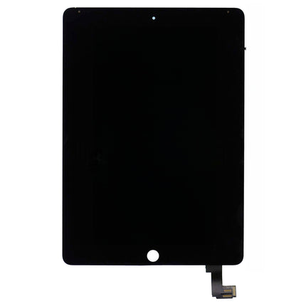 For iPad Air 2 (A1566 A1567) LCD Assembly with touch panel with sticker / with sleep wake sensor flex cable / black (Refurbished)(SKU:1113498)